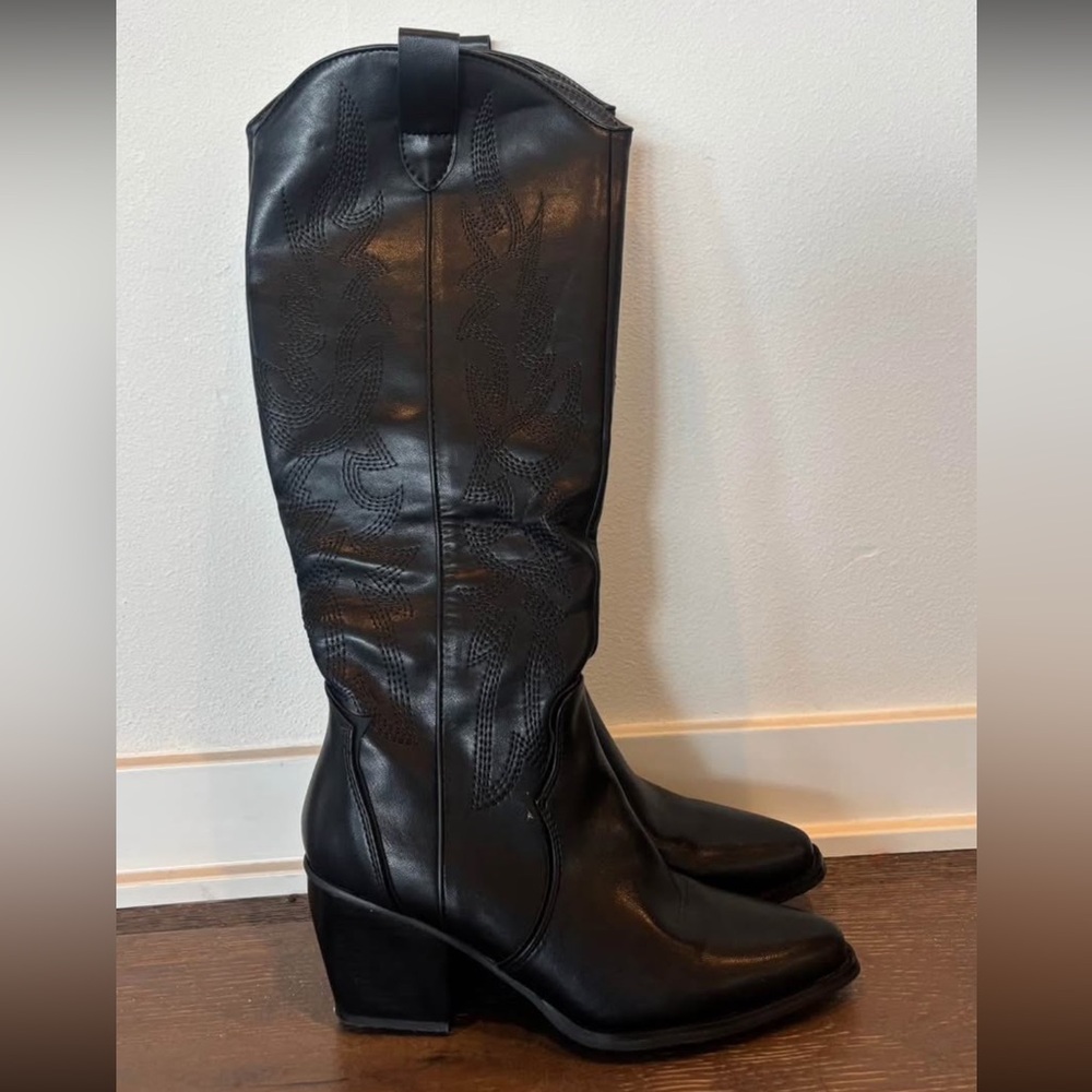 Dream Pairs Black Heeled Boots